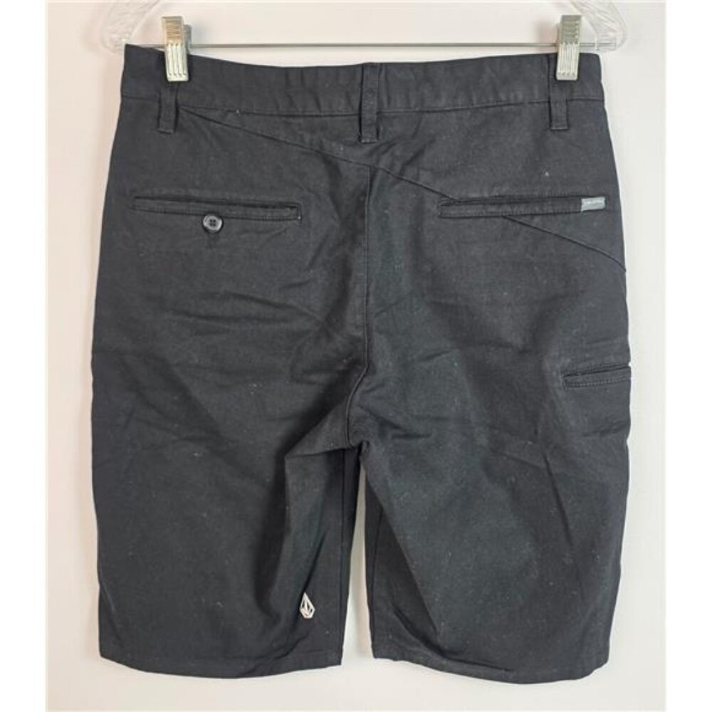 Volcom Men's Shorts Size 29 Black Frickin Modern Stretch Short 4 Pockets Zip - Picture 2 of 7